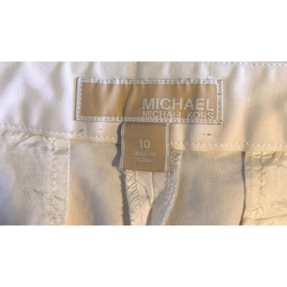 Michael Kors‎ Women's White Straight Trousers Size 10 L28 Excellent Condition - Picture 10 of 13